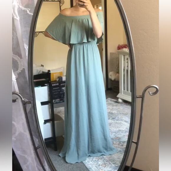 NWT Show Me Your Mumu Hacienda sage maxi dress XS - Picture 1 of 6